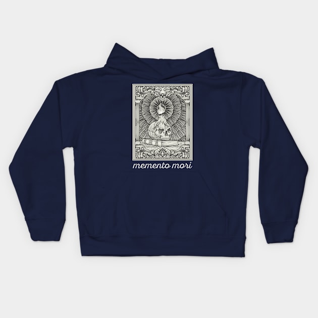 Memento Mori - Marcus Aurelius stoicism philosophy Kids Hoodie by OutfittersAve